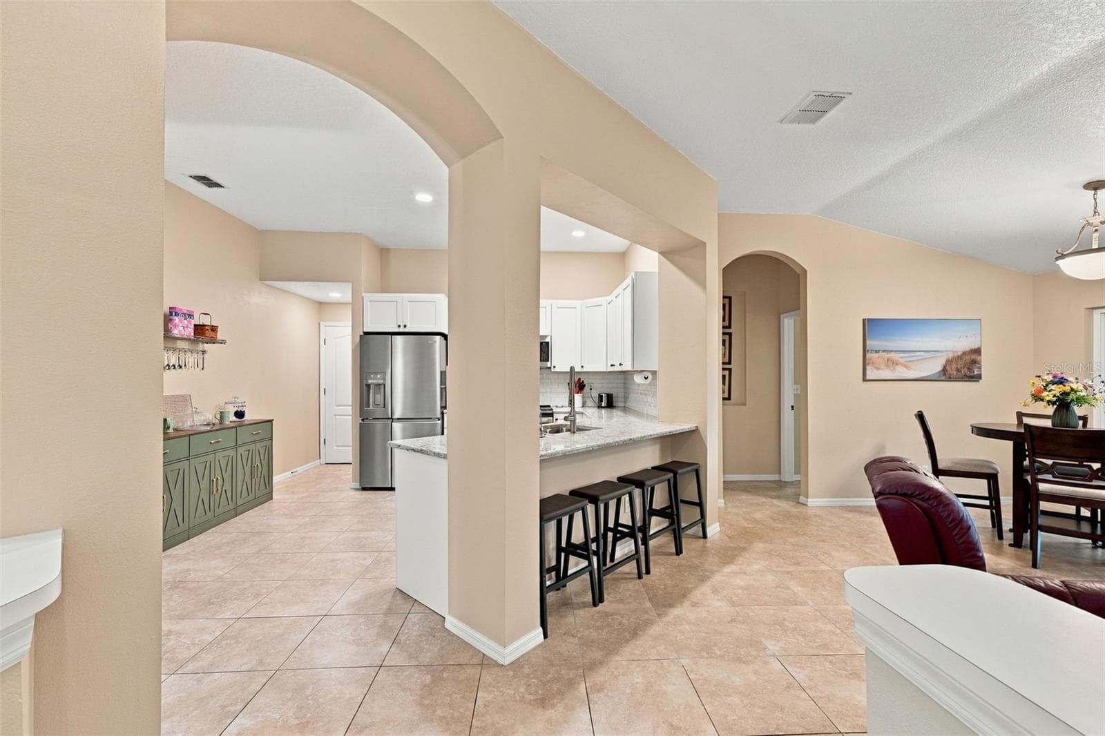 Looking into kitchen from Dining Room - 2333 BROOKFIELD GREENS CIR #45, SUN CITY CENTER