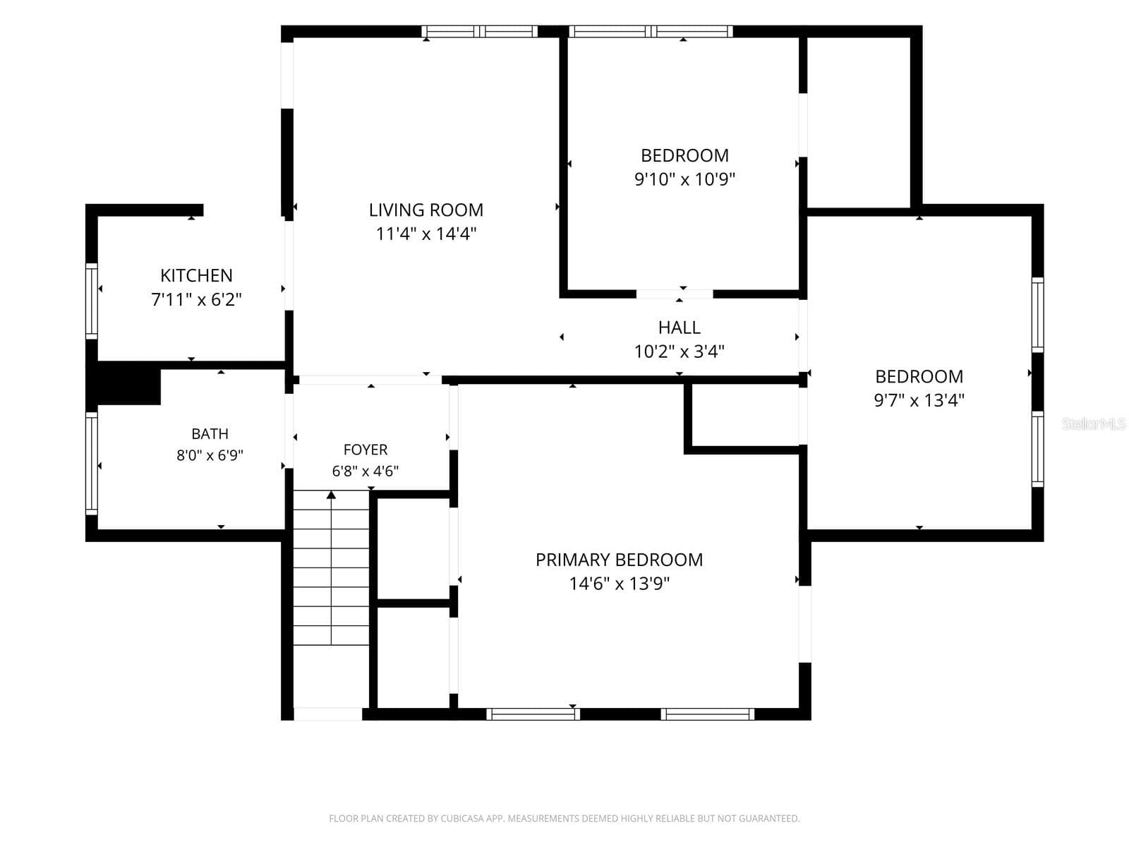 2ND FLOORPLAN W/ APPROX MEASUREMENTS - 235 N SANS SOUCI AVE, DELAND