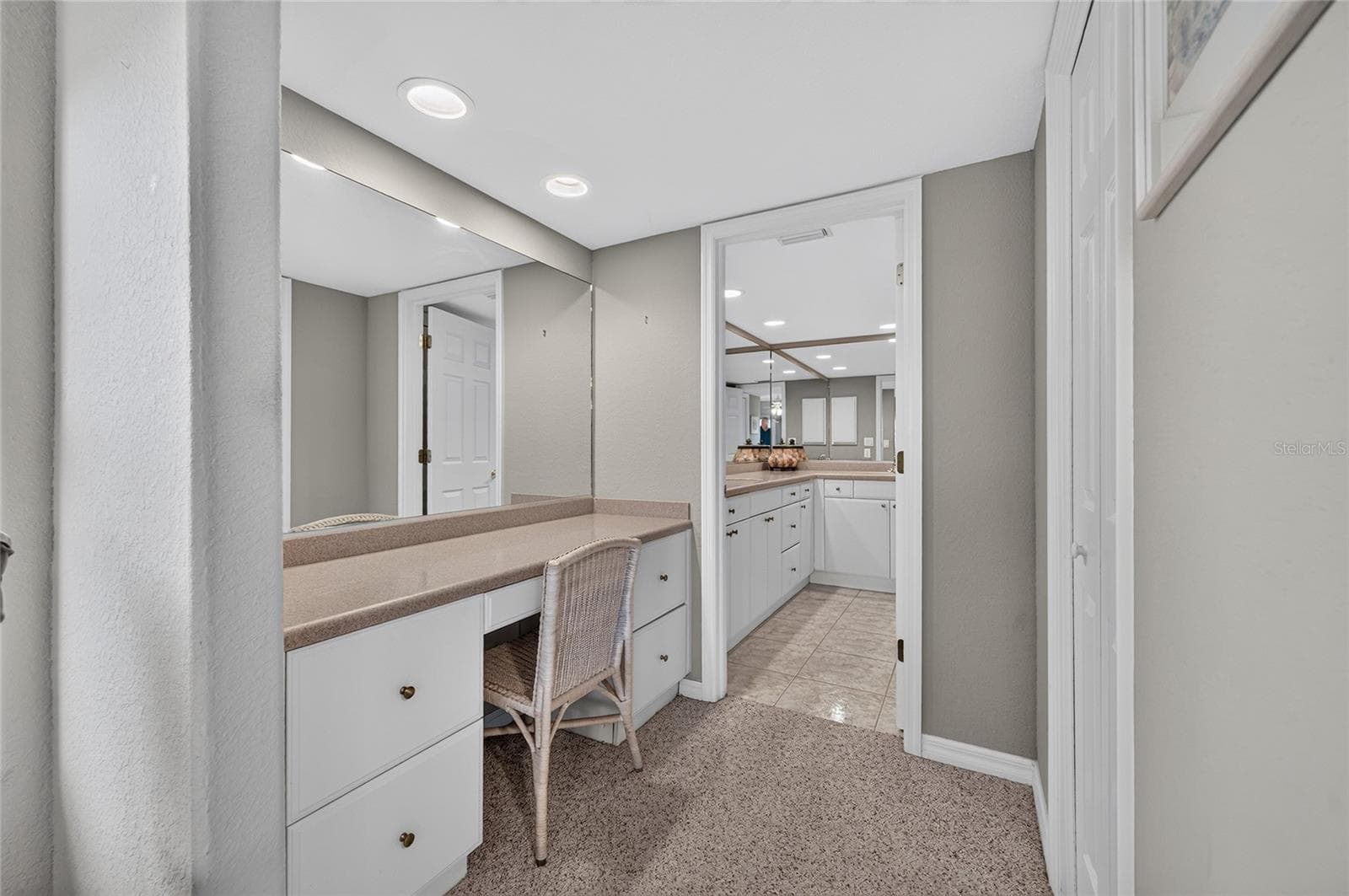 Built in desk, makeup vanity or workspace - 601 SHREVE ST #66C, PUNTA GORDA