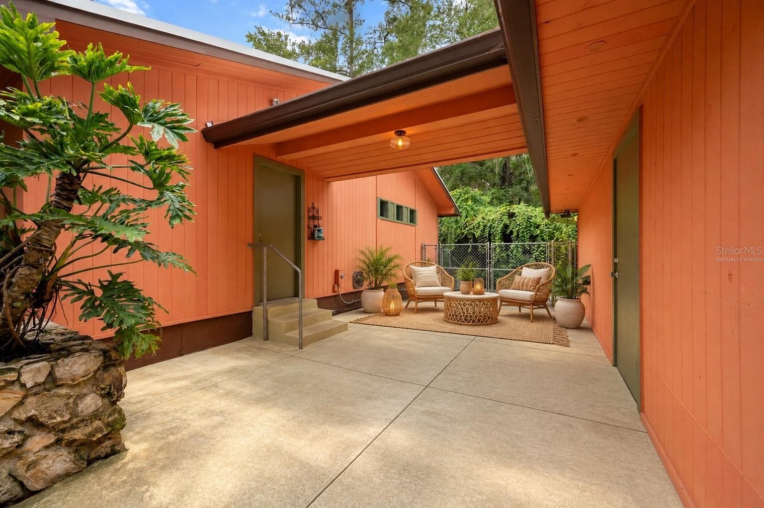 Virtually staged breezeway - 5306 NW 57TH WAY, GAINESVILLE