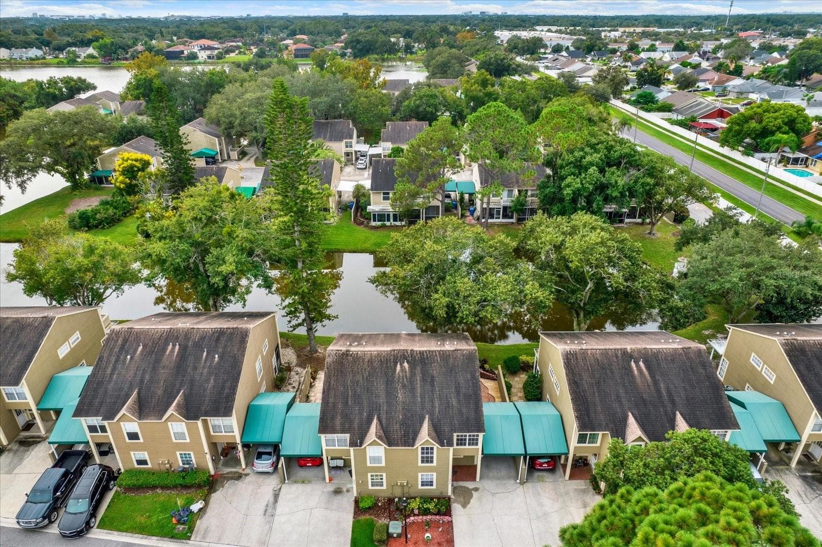 Aerial View - 9010 LAKE PLACE LN, TAMPA