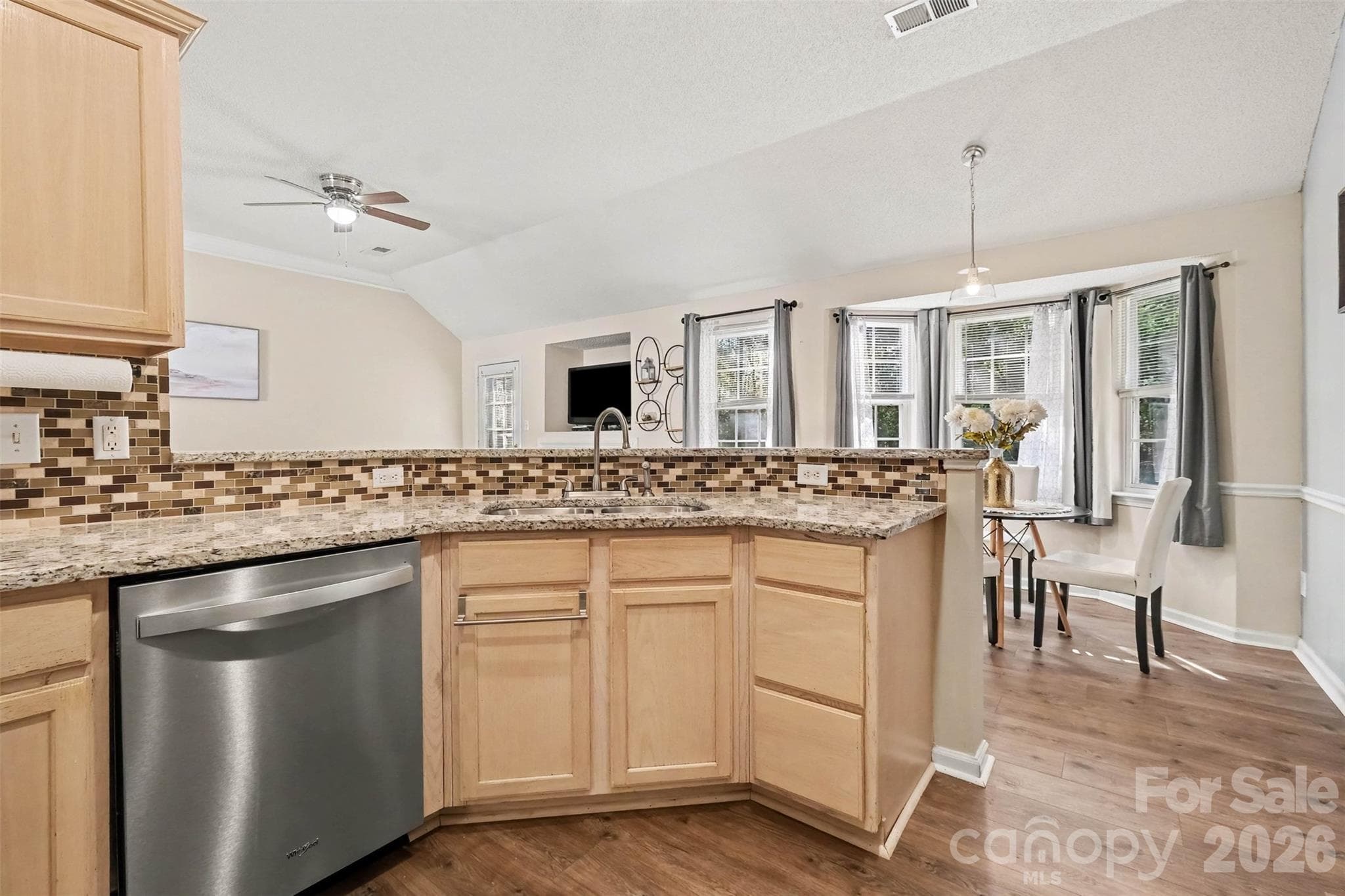 kitchen-breakfast bar - 11609 Long Forest Drive, Charlotte