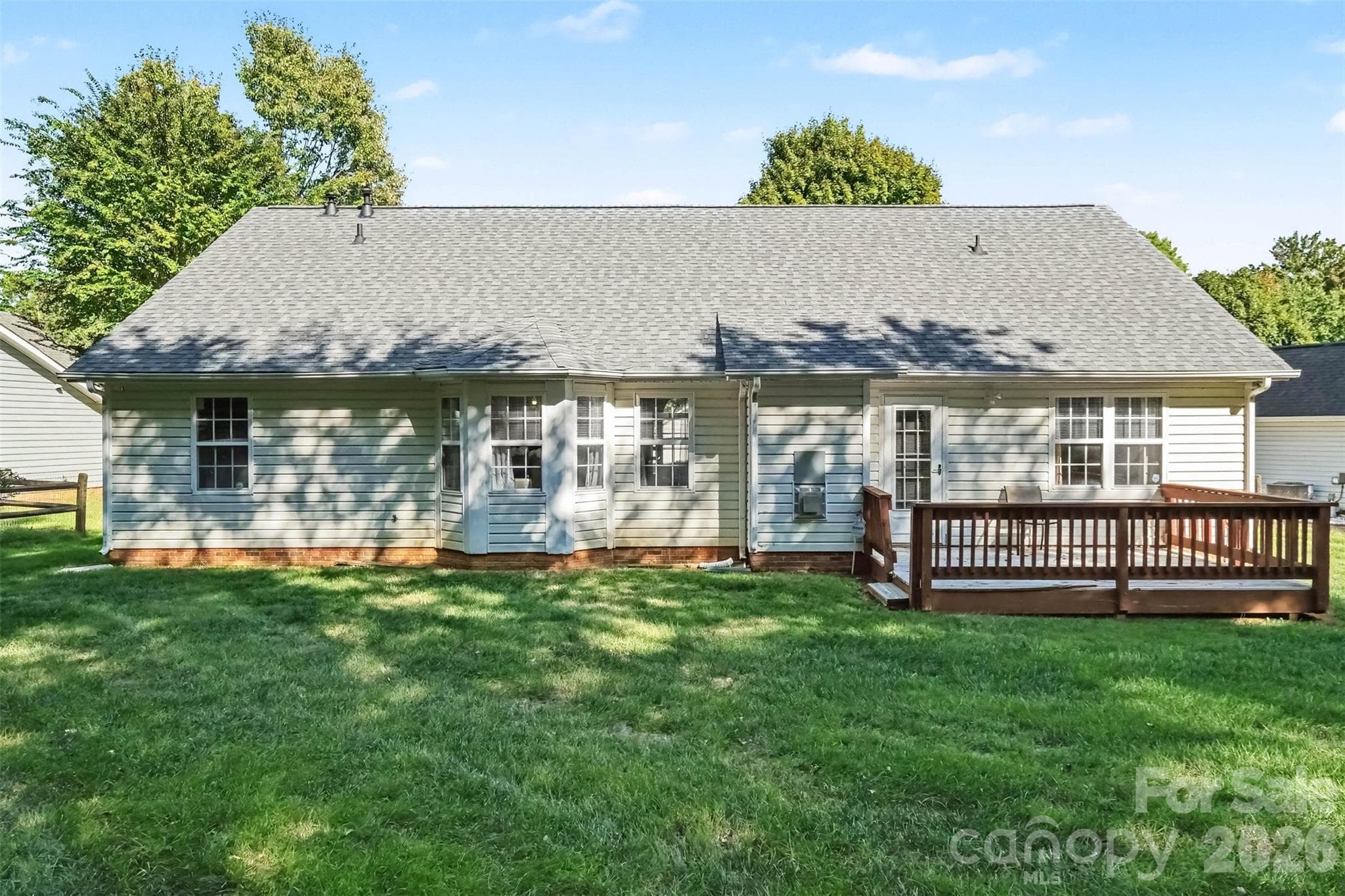 Backyard-deck - 11609 Long Forest Drive, Charlotte