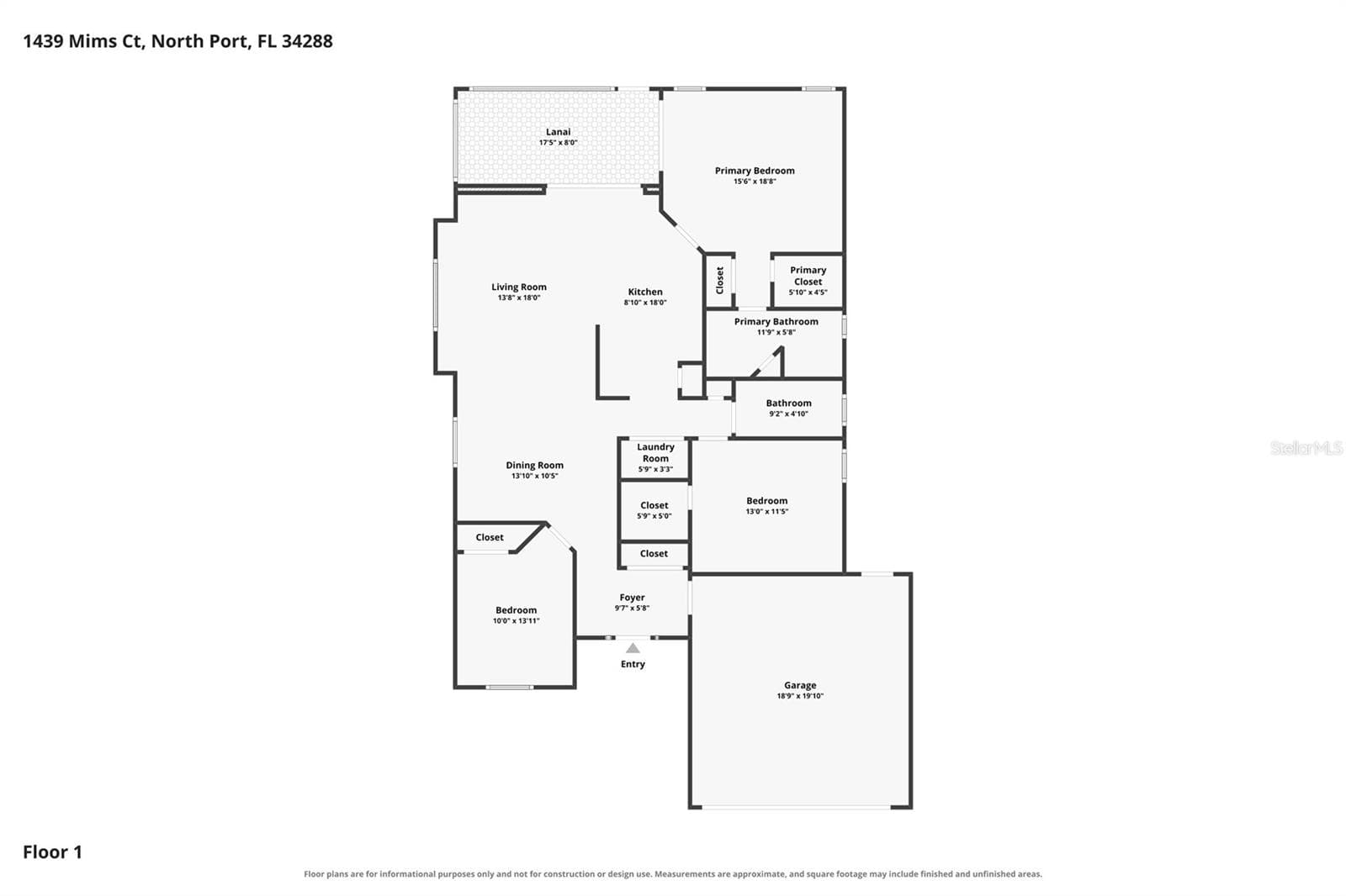 Single Family Residence at 1439 MIMS CT, NORTH PORT, photo 60 of 60