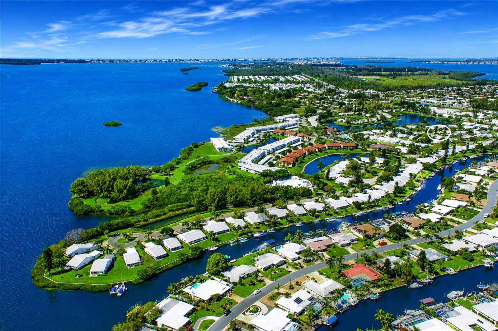 Villa's location highlighted in white - 9413 CONCORD CIR, BRADENTON