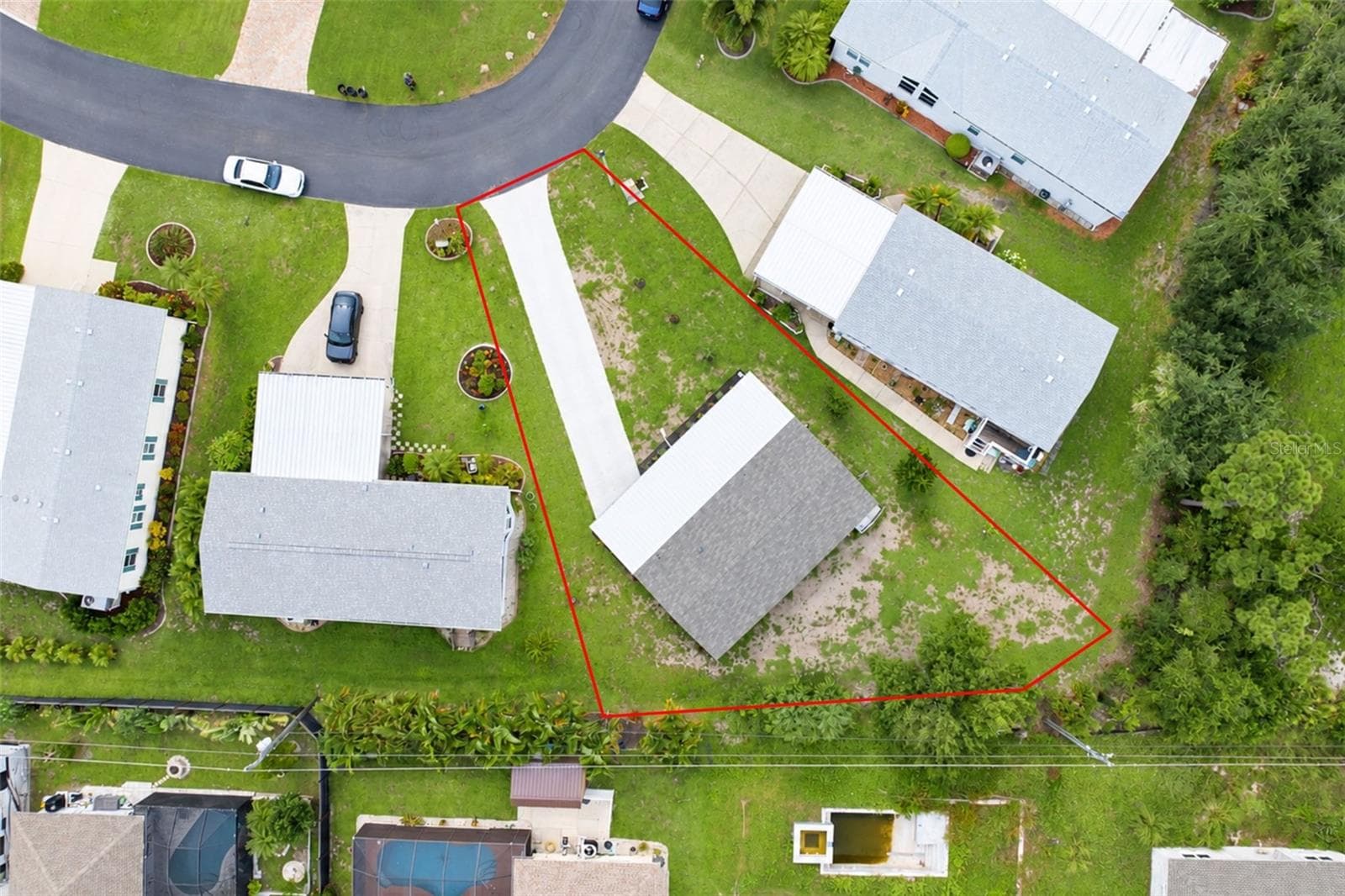 Aerial #2 - large oversized lot! - 9066 PINEHAVEN WAY, ENGLEWOOD