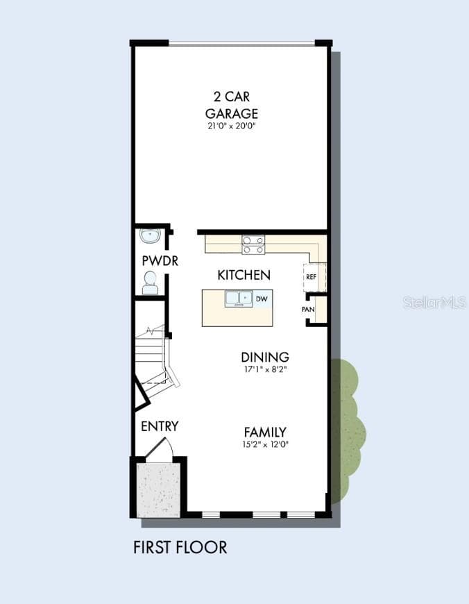 Floor Plan First Floor - 5620 COOPERS HAWK TRL, ST CLOUD