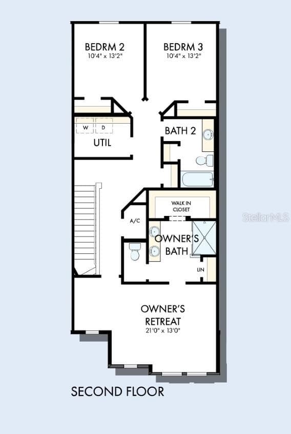 Floor Plan Second Floor - 5620 COOPERS HAWK TRL, ST CLOUD