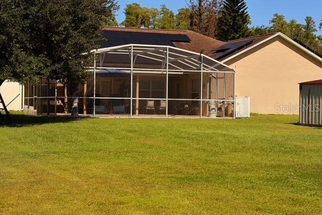 View of the pool screen enclosure - 4030 SANTA BARBARA RD, KISSIMMEE
