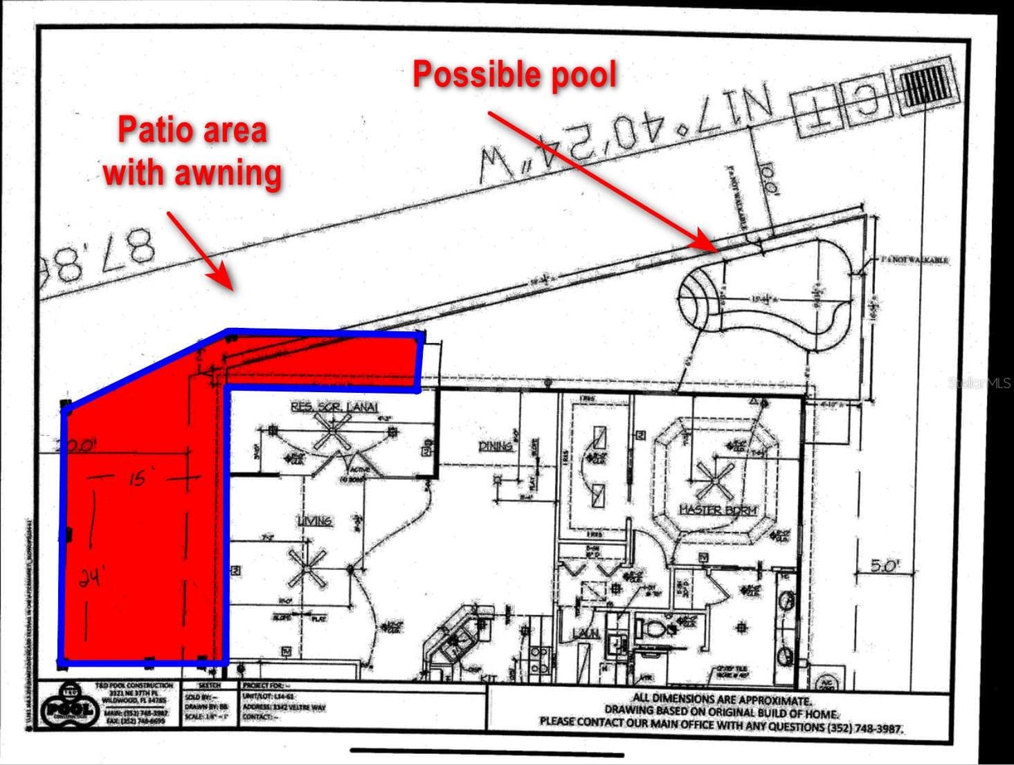outside drawing - 3342 VELTRE WAY, THE VILLAGES