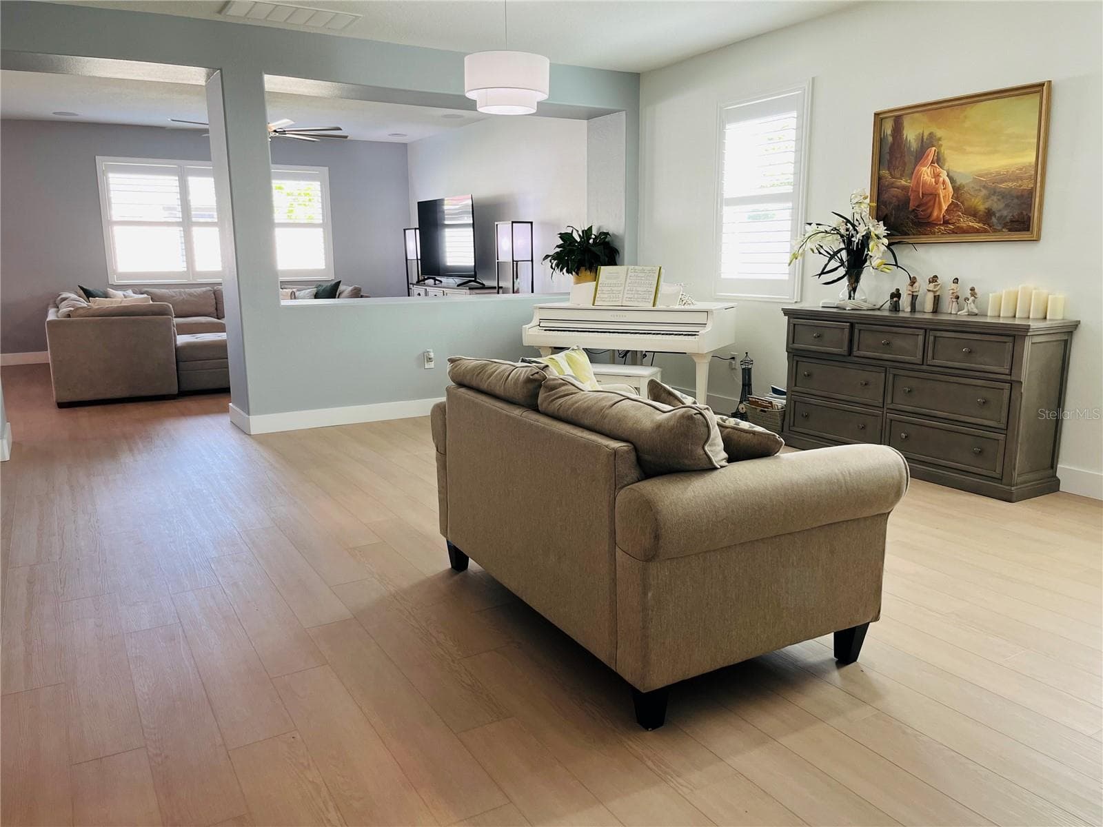 Living Room, Looking Towards Family Room - 14037 PECAN ORCHARD DR, WINTER GARDEN