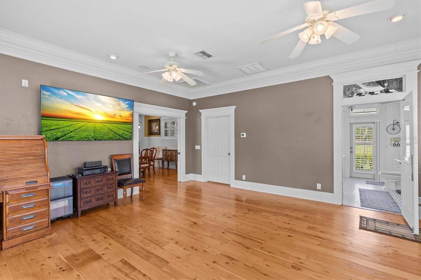 One of the Primary Bedroom Suites Virtually Staged - 195 SPRING LAKE HWY, BROOKSVILLE