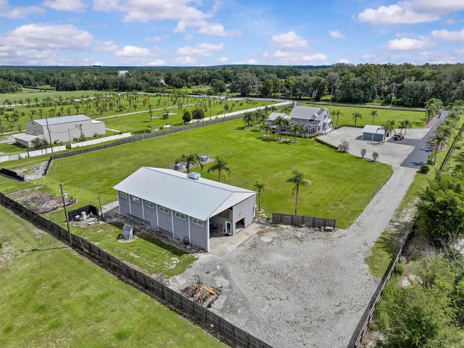 Aerial of RV Barn - 195 SPRING LAKE HWY, BROOKSVILLE