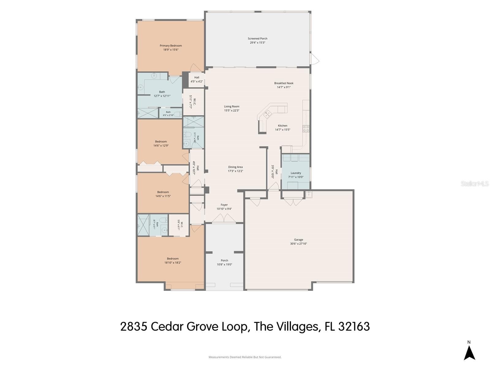 Floor Plan - 2835 CEDAR GROVE LOOP, THE VILLAGES