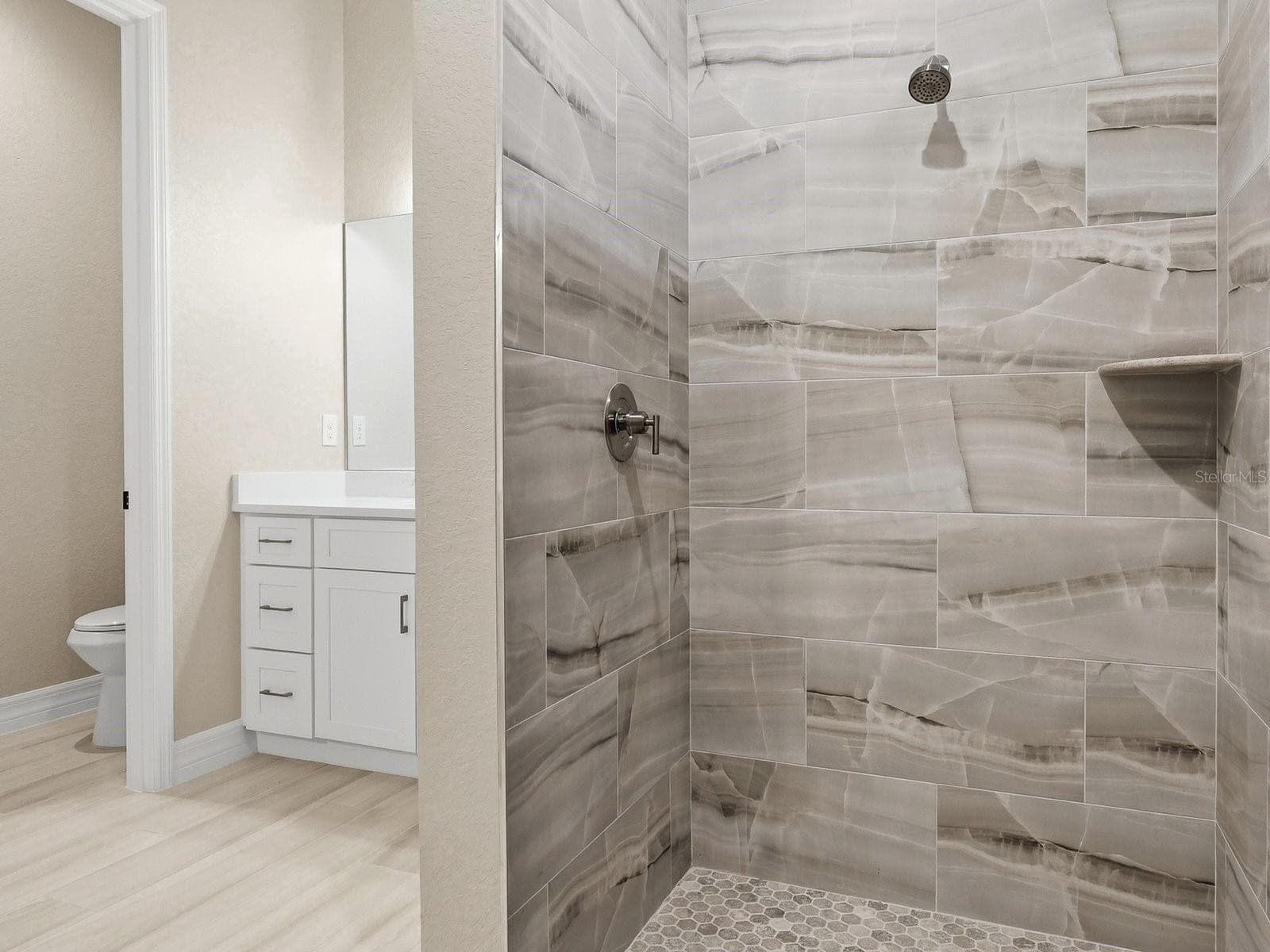 Primary Bathroom shower - 51 LONG MEADOW PL, ROTONDA WEST