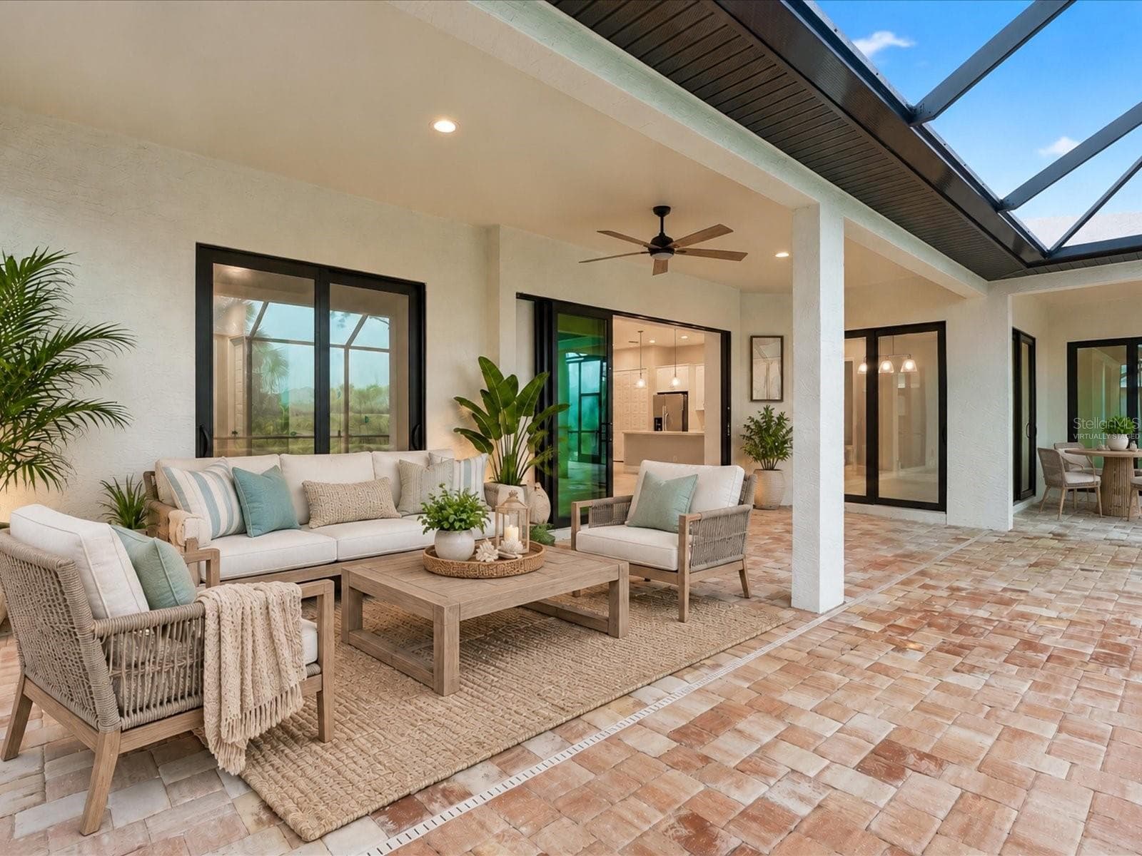 Virtually staged. Lanai - 51 LONG MEADOW PL, ROTONDA WEST
