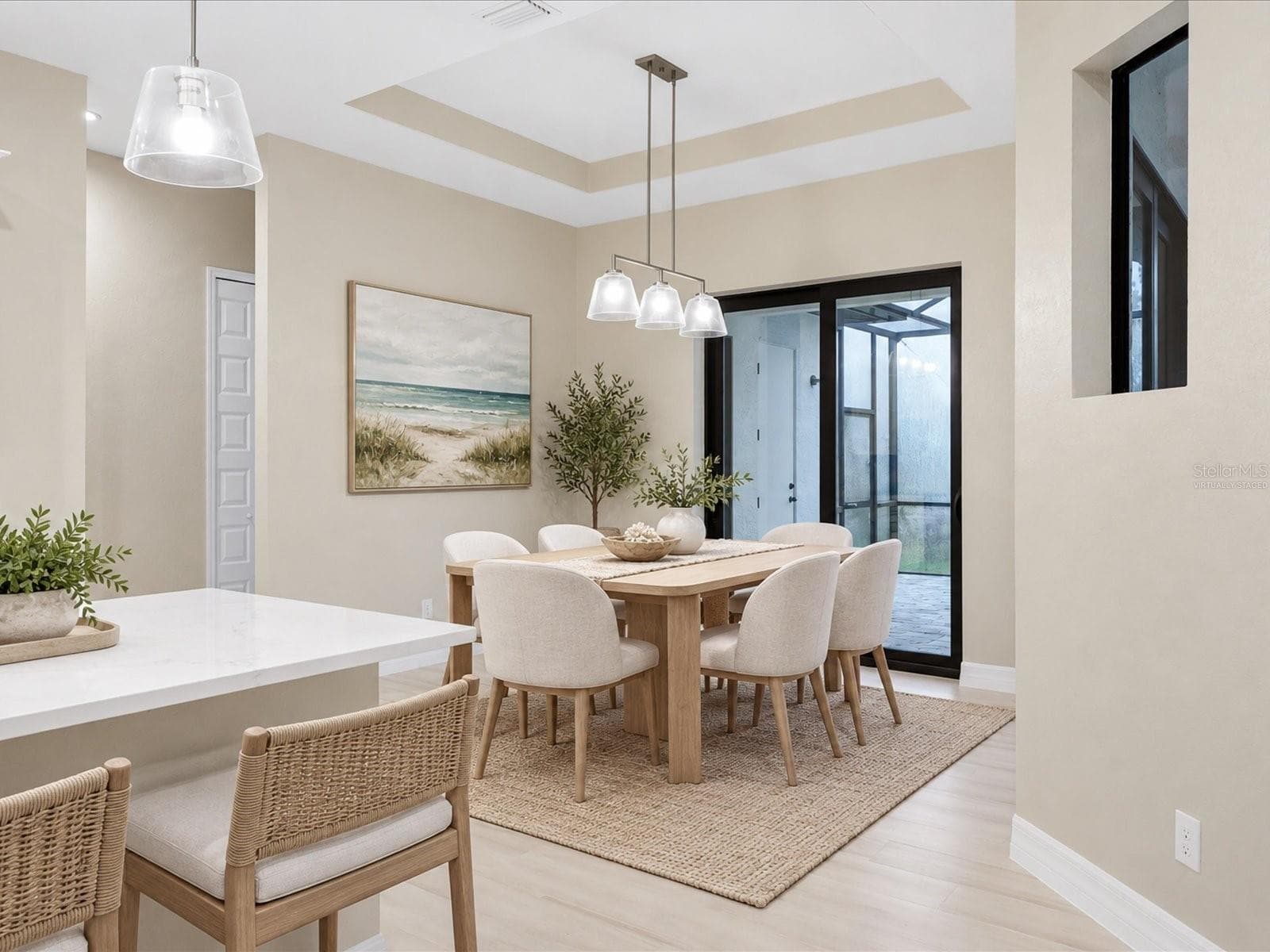 Virtually staged. Dining area - 51 LONG MEADOW PL, ROTONDA WEST