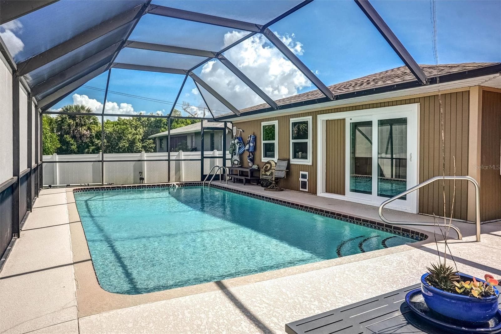Pool with Enclosure - 726 CALVERT AVE, PORT CHARLOTTE