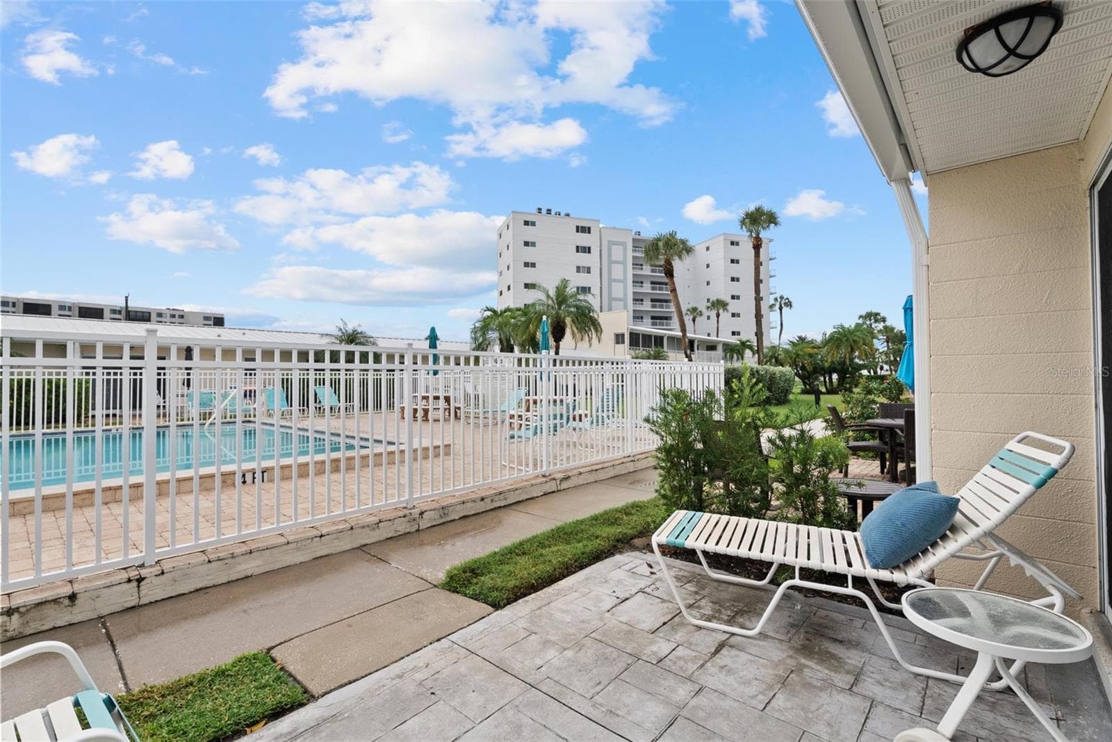 Pool 2 located off the back patio - 5830 MIDNIGHT PASS RD #8, SARASOTA