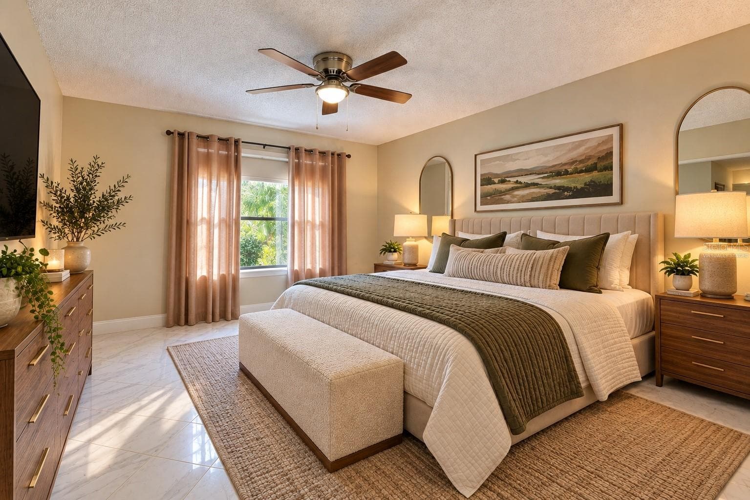 Primary Bedroom- Virtually Staged - 203 LOS PRADOS DR #1322, SAFETY HARBOR