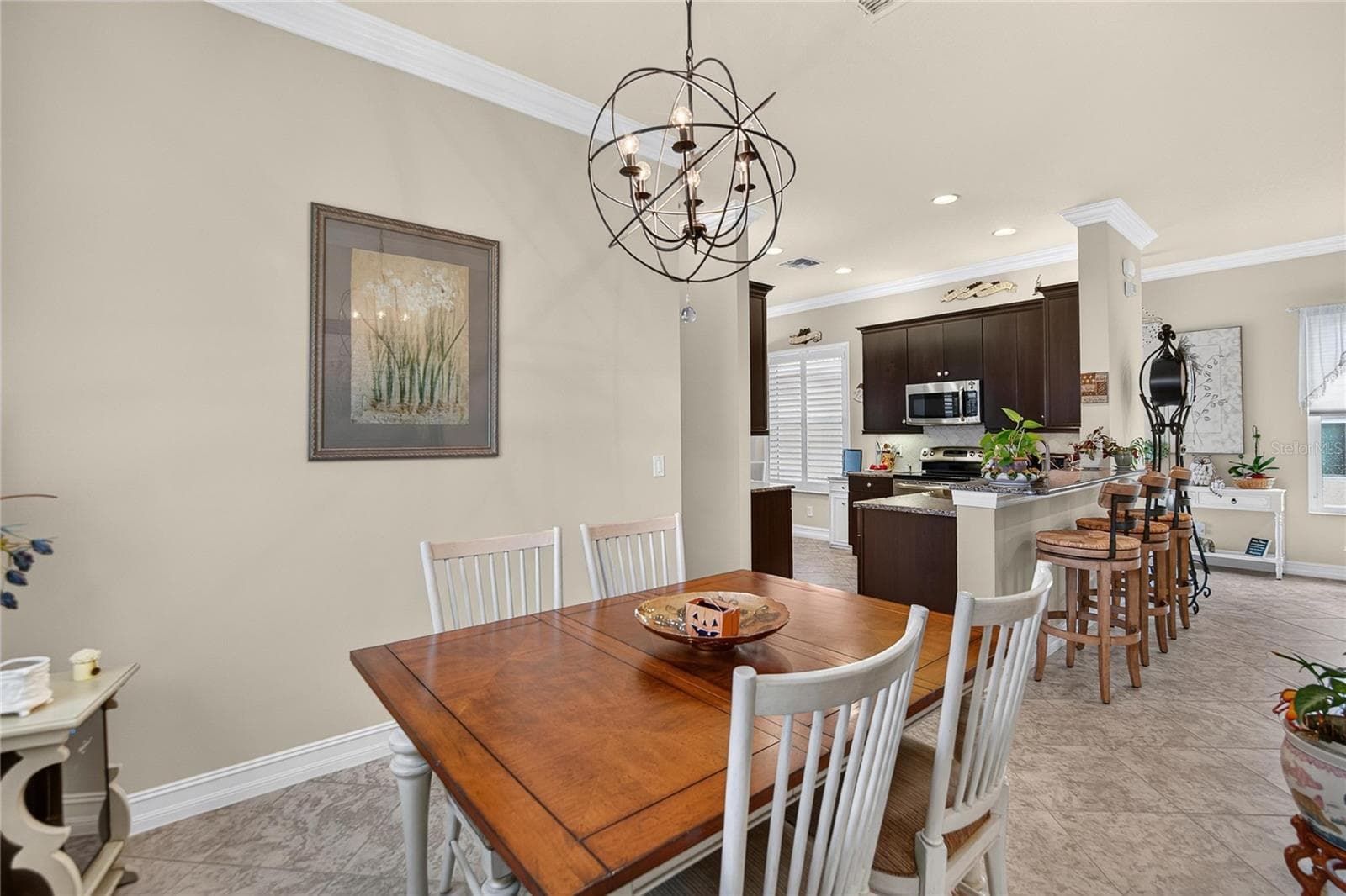 Dining Room View to Kitchen - 15906 COBBLE MILL DR, WIMAUMA