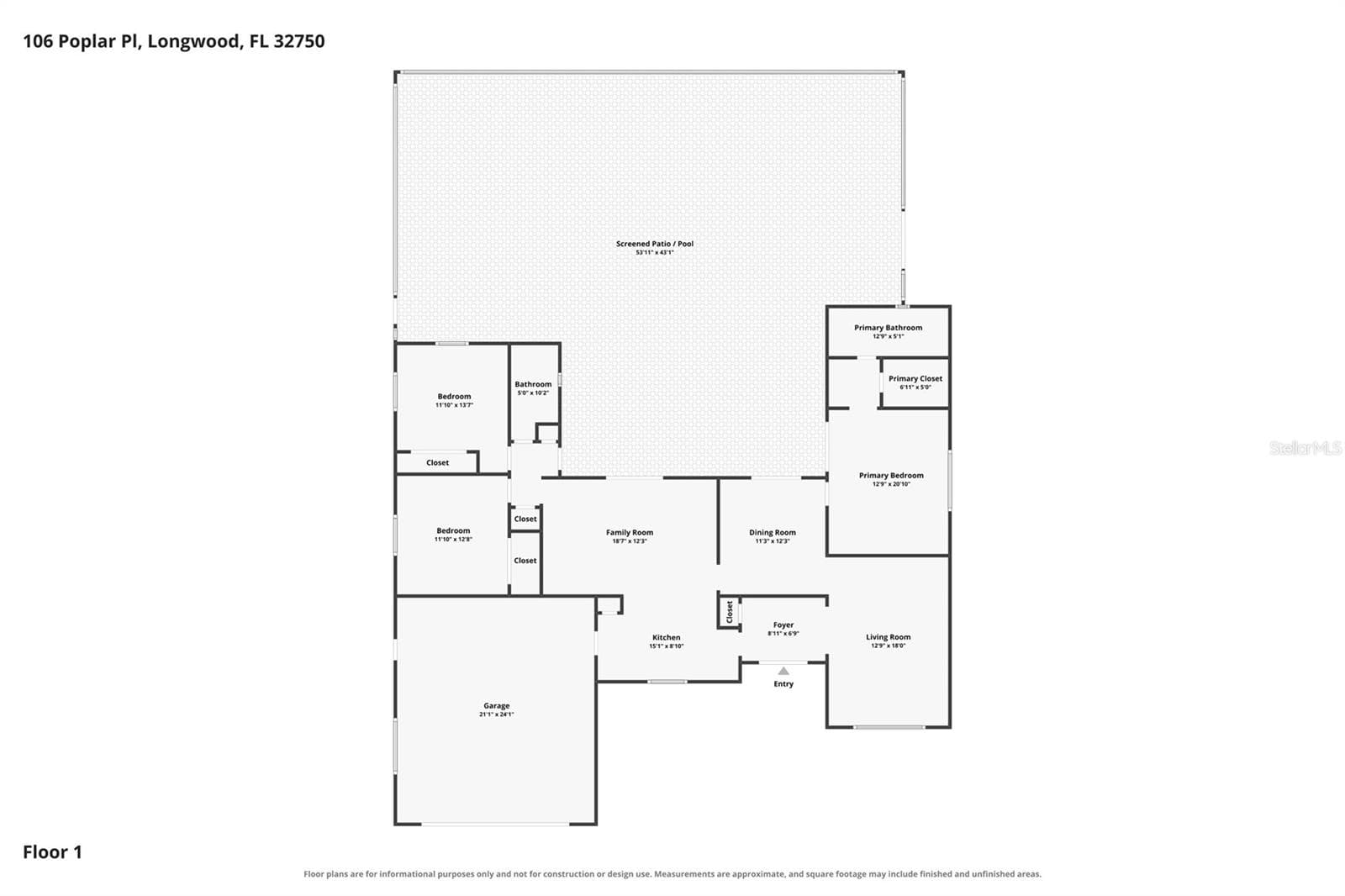 Single Family Residence at 106 POPLAR PL, LONGWOOD, photo 6 of 58