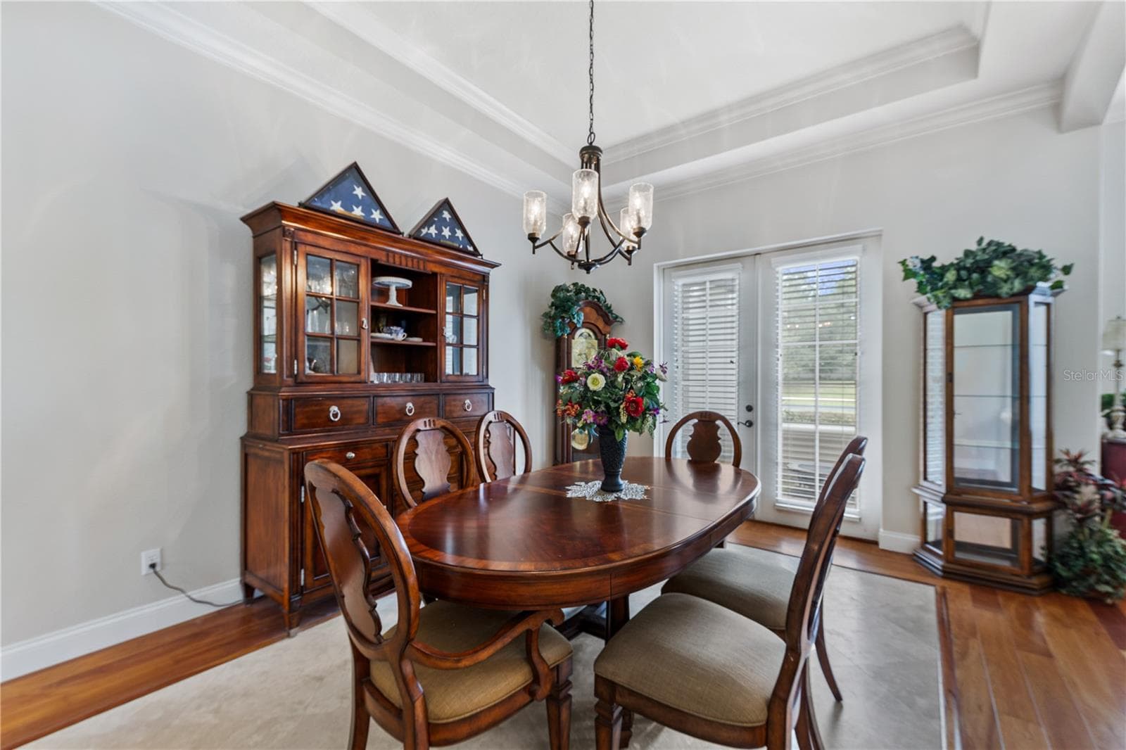 FORMAL DINING ROOM W FRENCH DOORS TO PATIO AREA - 755 MILLS ESTATE PL, CHULUOTA