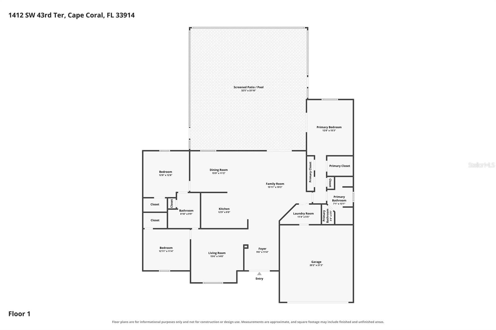 Single Family Residence at 1412 SW 43RD TER, CAPE CORAL, photo 57 of 57
