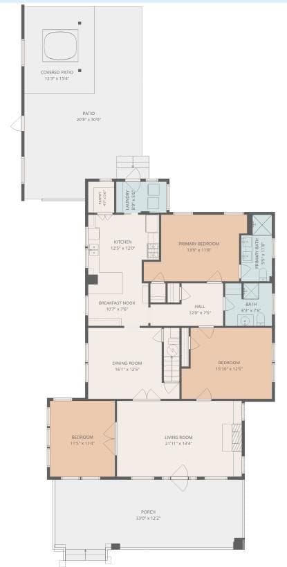 First Floor Plan - 50 Epsom Street, Waynesville