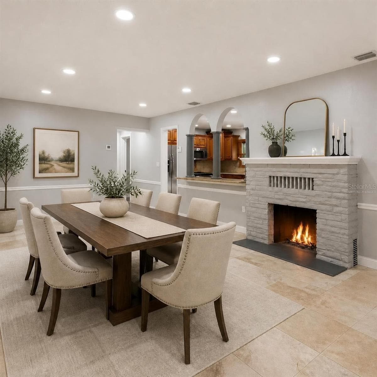 Dining Room - Virtually Staged - 1800 ALTA VISTA ST, SARASOTA