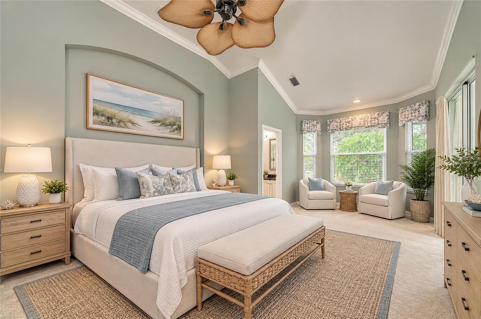 Virtually Staged Primary Bedroom - 7816 HERITAGE CLASSIC CT, LAKEWOOD RANCH