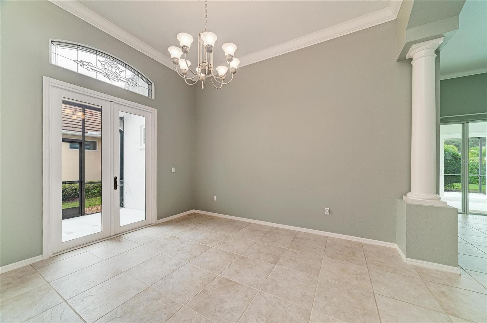 French Doors form Dining Room to Patio - 7816 HERITAGE CLASSIC CT, LAKEWOOD RANCH