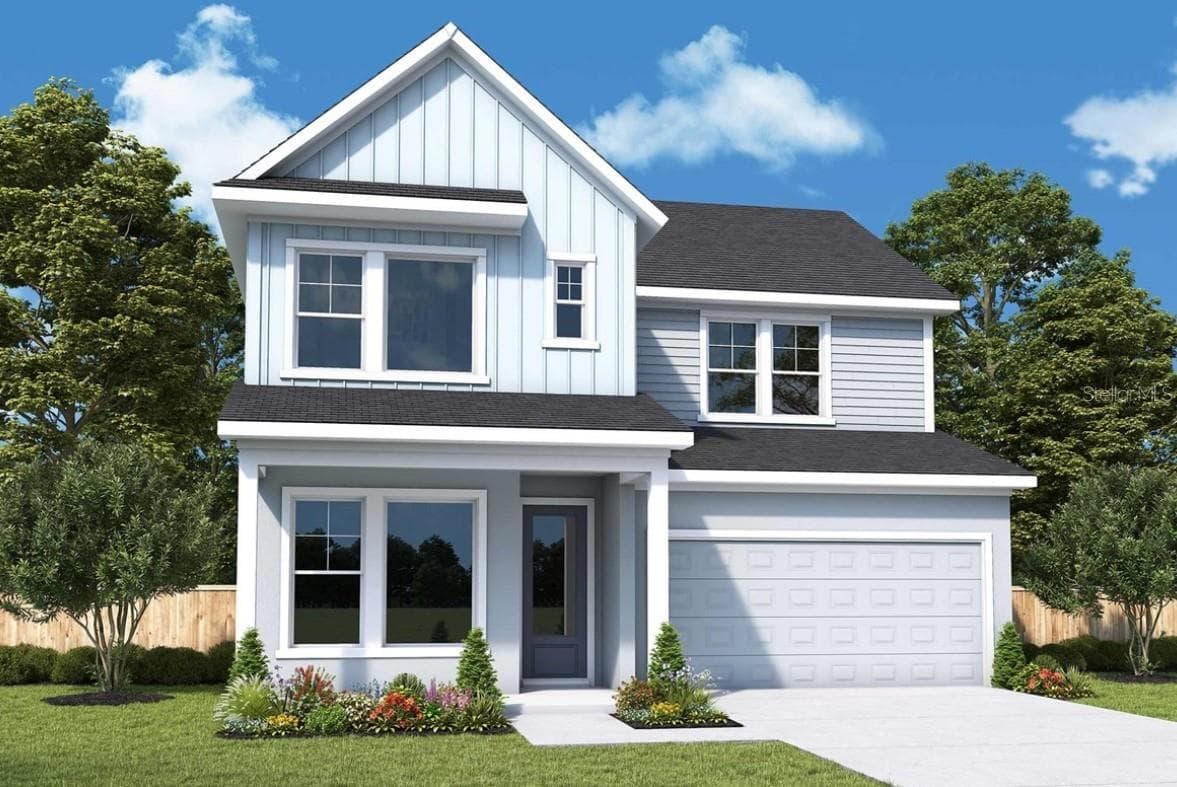 Front Exterior Rendering **Paint Colors May Vary - 5807 NATIVE OAK ST, MOUNT DORA