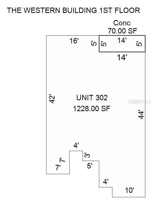 Floor plan - 93 BOUNDARY BLVD #302, ROTONDA WEST