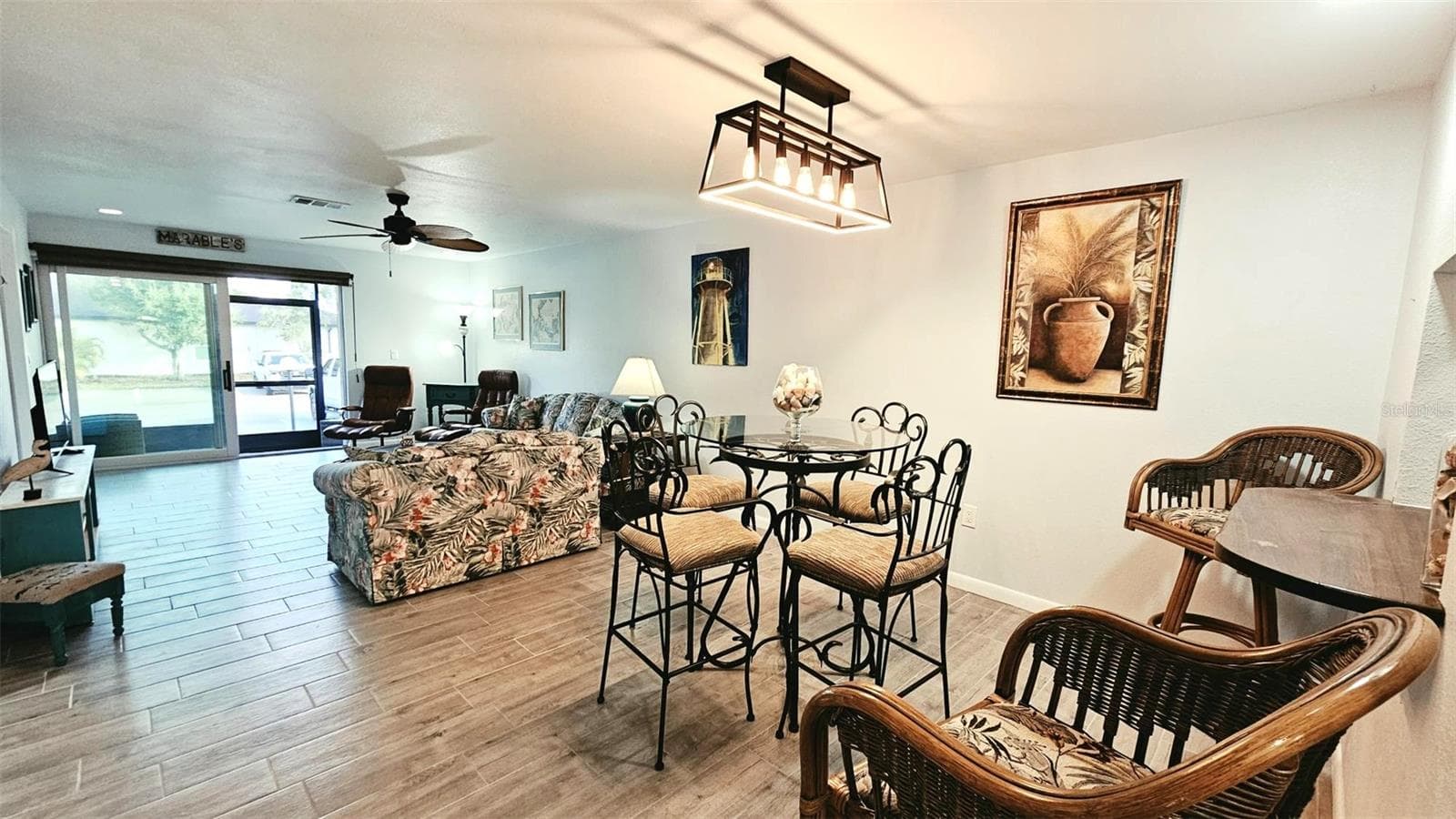 Dining area & living room-combo - 93 BOUNDARY BLVD #302, ROTONDA WEST
