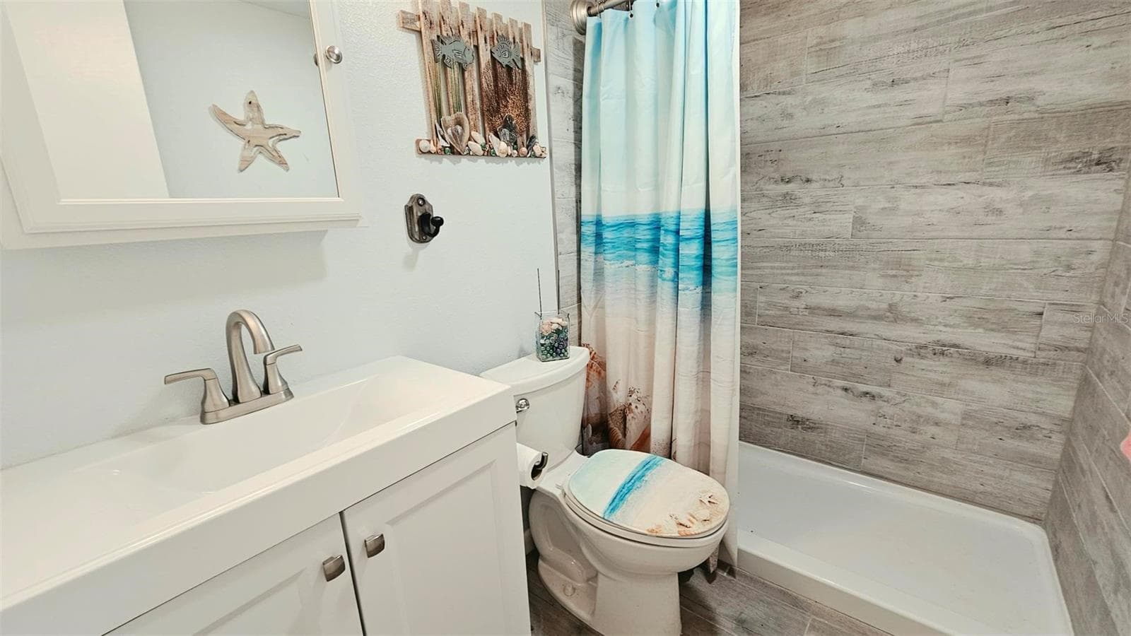 Guest bath-walk-in shower - 93 BOUNDARY BLVD #302, ROTONDA WEST