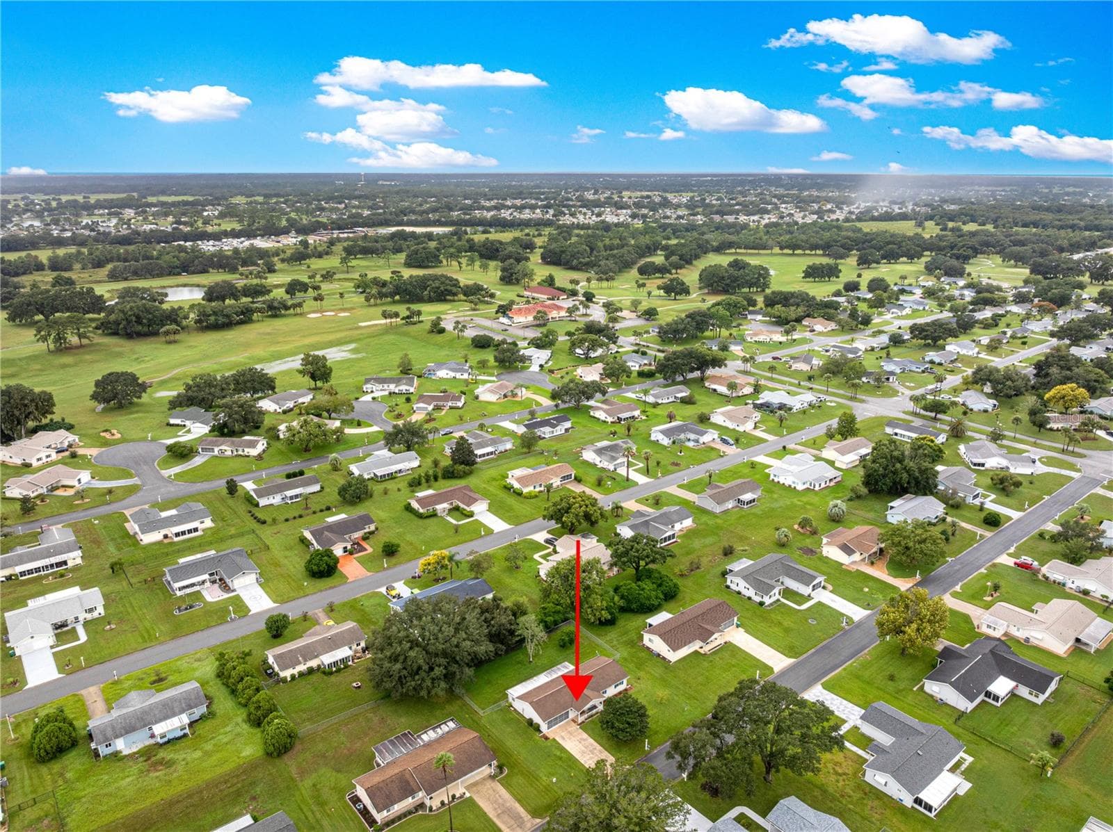 AERIAL ARROW TO SUBJECT PROPERTY - 10434 SE 178TH PL, SUMMERFIELD