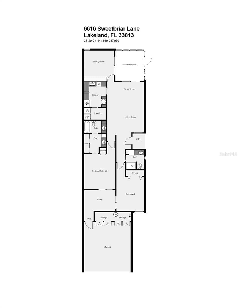 Floor Plan - 6616 SWEETBRIAR LN, LAKELAND
