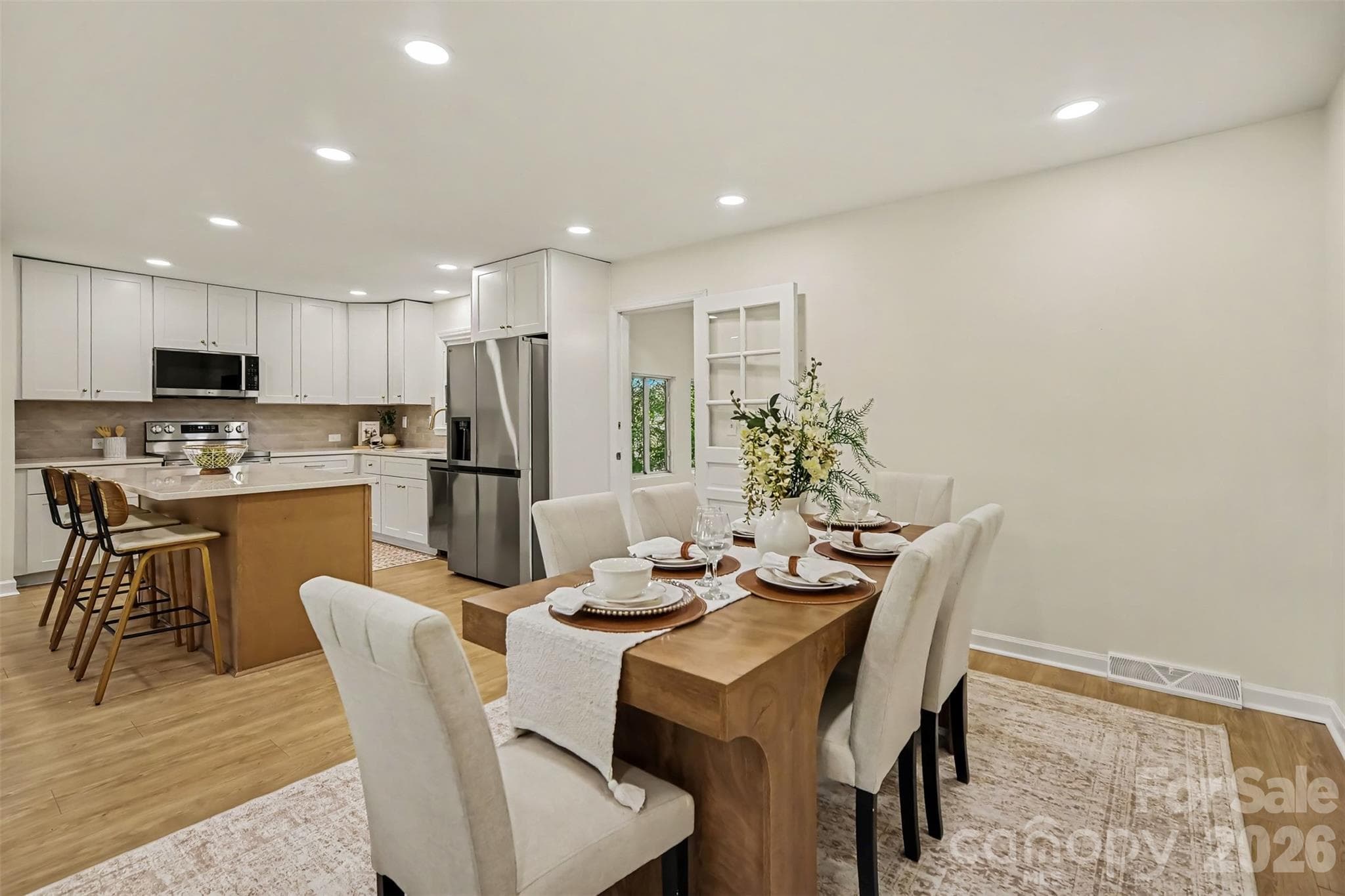 Open Concept Dining/Living Room - Charlotte