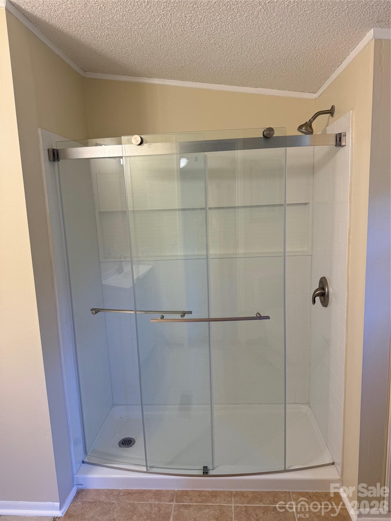 New walk in shower in primary bath - 97 Fair Haven Drive, Burnsville