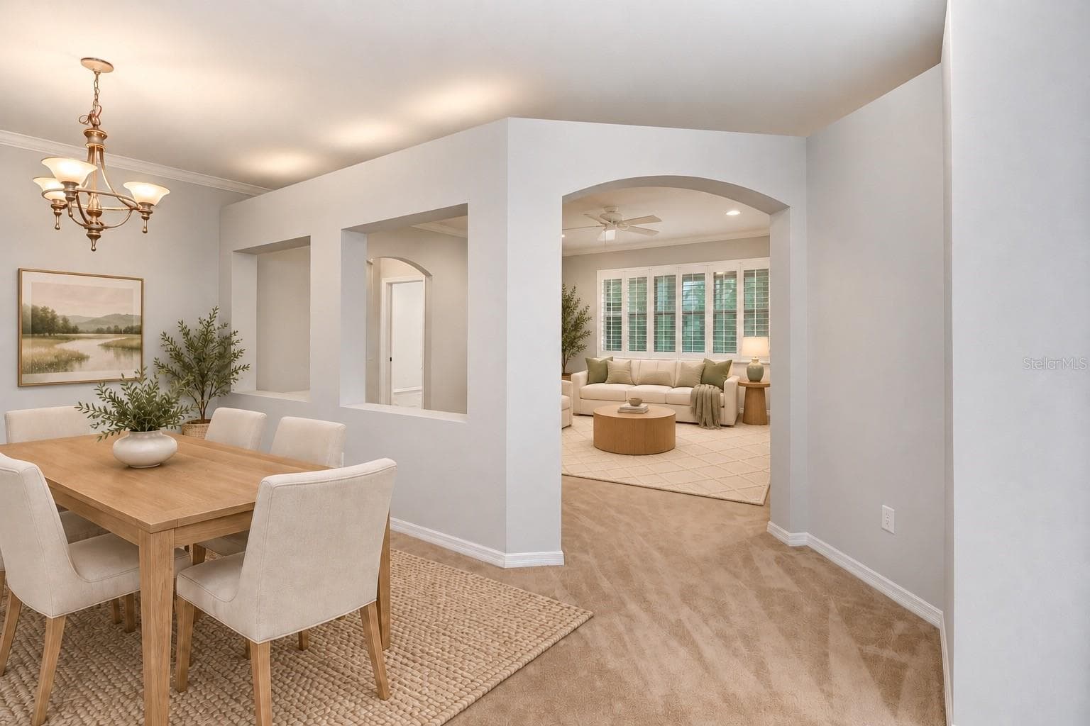 Dining Room heading into Family Room - 1161 EMERALD HILL WAY, VALRICO