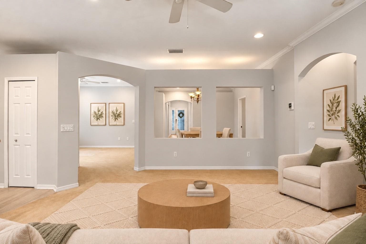 Family Room looking into Dining Room - 1161 EMERALD HILL WAY, VALRICO