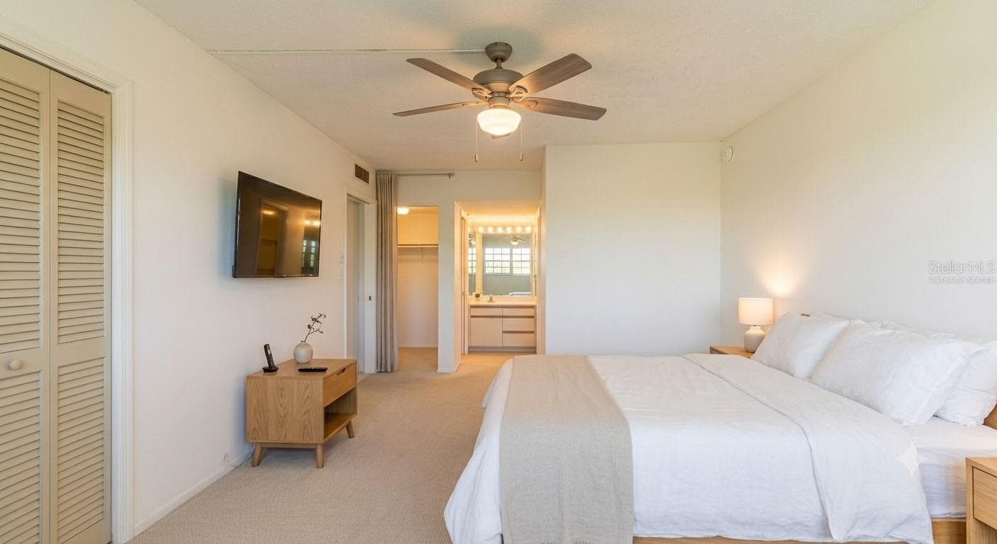 Virtually Staged - Bedroom 1 - 605 OAKS DR #607, POMPANO BEACH