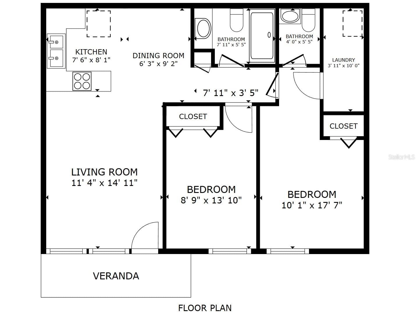 Floor Plan - 4324 TAHITIAN GARDENS CIR #D, HOLIDAY