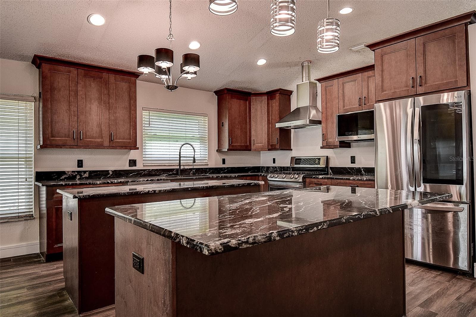 All stainless steel appliances including large LG refrigerator, range, and dishwasher - 1709 SCOTCH PINE DR, BRANDON