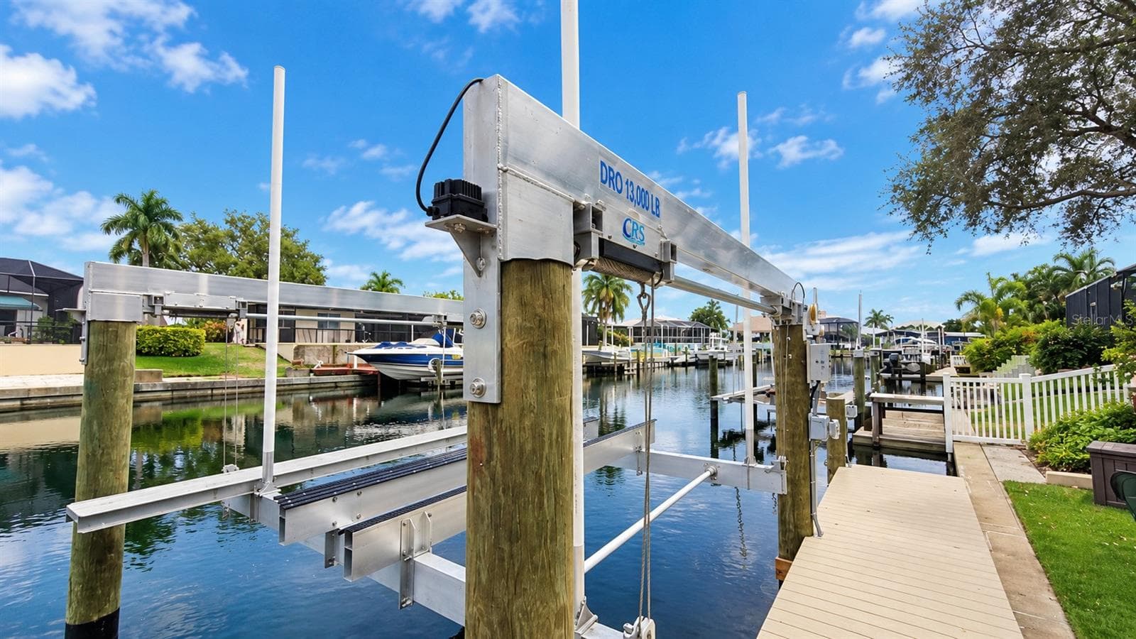 New 13,000 Boat Lift - 4907 CORAL BLVD, BRADENTON