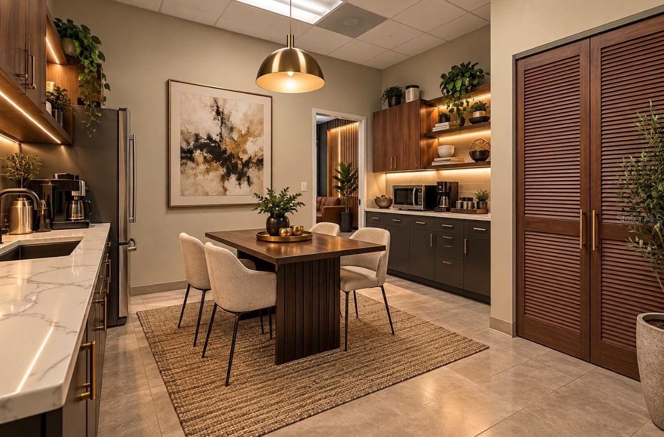 AI Rendering Redesigned Existing Kitchenette - 8222 118TH AVE #600, LARGO