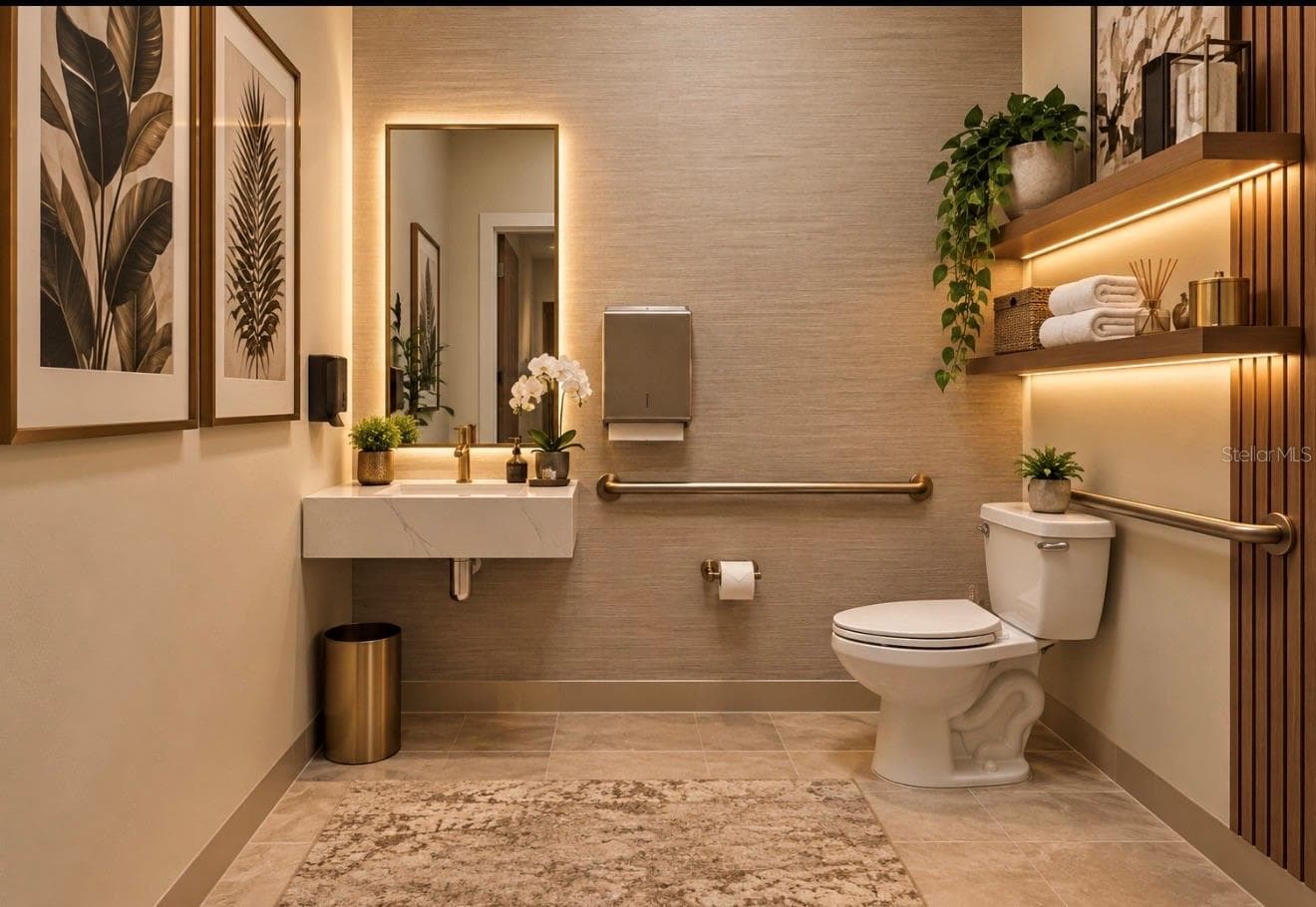 AI Rendering redesigned existing bathroom - 8222 118TH AVE #600, LARGO
