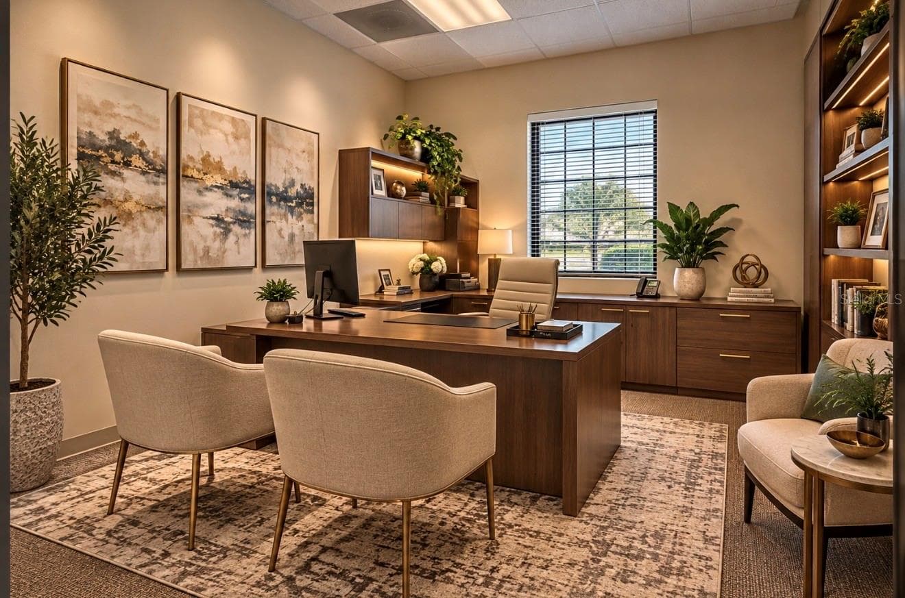 AI rendering redesigned existing office 3 - 8222 118TH AVE #600, LARGO