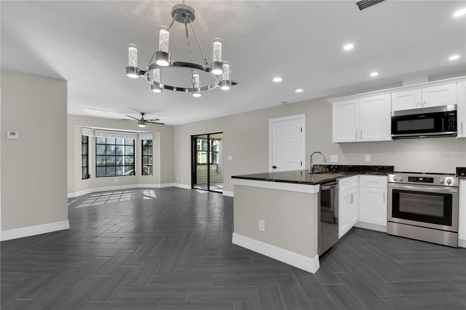 4838 kitchen/living area - 4836-4838 MARINE DR, CAPE CORAL